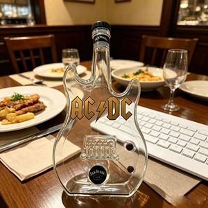 Decantador de Vidrio de Borosilicato con Forma de Guitarra Estilo Retro Rock, Botella Artística para Whisky y <span class=keywords><strong>Vino</strong></span> Tinto, Suministro Transfronterizo - Product Image 4