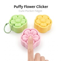 Custom 3D Printed Butterfly Keyboard Switch Clicker Keychain Fidget Press Stress Relief Pendant Plastic Key Chain