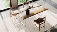 Pieds de table en acrylique transparent, pieds de table en lucite transparent