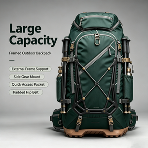 Mochila de Senderismo Cómoda con Marco Interno, de Gran Capacidad (45+8L), Ligera, para Montañismo y Viajes, para Adultos - Product Image 4