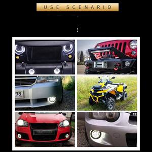 Luces <span class=keywords><strong>LED</strong></span> <span class=keywords><strong>de</strong></span> Conducción <span class=keywords><strong>de</strong></span> 3.5 Pulgadas, Anillo Halo Blanco Natural, DRL, <span class=keywords><strong>Ojo</strong></span> <span class=keywords><strong>de</strong></span> Ángel, Lámpara Antiniebla, Impermeable, 60W, Luz Diurna, 12V, 6000K, Nueva Llegada - Product Image 5