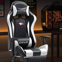Chaise de bureau pivotante confortable pour longues sessions, idéale pour le gaming, le streaming et les e-sports, avec dossier ergonomique pour la maison et le café internet