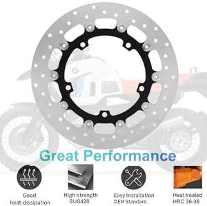 Disque de frein à disque flottant avant 305mm pour <span class=keywords><strong>BMW</strong></span> R1200GS/CL/C/R/RS <span class=keywords><strong>F750GS</strong></span> R1250GS Adventure F850C F850GS R1150GS K1200RS/LT HP2 1200 - Product Image 4