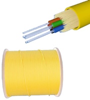Kabel optik dalam ruangan SM MM GJFJV kabel serat optik 9/125 OS2 SC LC ST FC Duplex atau Simplex koneksi coupler