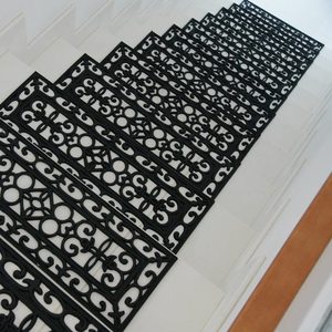 <span class=keywords><strong>Tapis</strong></span> de sol pour marches d'<span class=keywords><strong>escalier</strong></span> en caoutchouc recyclé, <span class=keywords><strong>antidérapant</strong></span> et imperméable, 3 pièces - Product Image 3