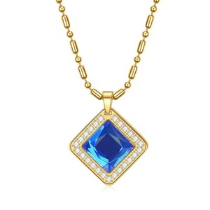 Gioielli 2024 nuova energia vulcanica pietra 18k <span class=keywords><strong>oro</strong></span> titanio acciaio diamante terra rara ciondolo magnete permanente <span class=keywords><strong>collana</strong></span> all'ingrosso - Product Image 1