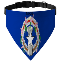 Bandana-collier personnalisé drapeau du Honduras pour animaux de compagnie, en polyester multi-tailles, pour les voyages en extérieur et les fêtes à thème national pour animaux de compagnie