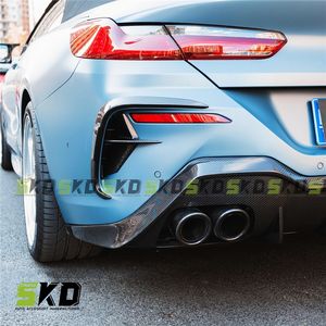 Divisores de Canards traseros de estilo X de fibra de carbono seco para <span class=keywords><strong>BMW</strong></span> 8 SERIES G14 G15 G16 2020-on Canards Fins - Product Image 5