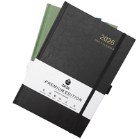 Carnet en cuir relié cousu sur mesure, multi-tailles A5/A6/A7/B5, pour promotion commerciale et cadeau