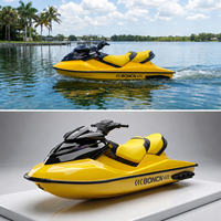 Bateau à moteur sportif de loisirs en fibre de verre 1000CC, vitesse 50 km/h, pour la navigation fluviale et les excursions panoramiques