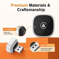 Adaptateur CarPlay sans fil à connexion automatique, mini dongle USB 2.4G 5GHz WiFi6 BT5.4 pour iPhone, kit voiture filaire vers sans fil