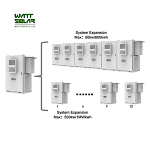 Batterie de stockage d'énergie solaire tout-en-un Watt Solar 50kWh 100kWh 150kWh 200kWh 250kWh pour extérieur WS-HV(50-215K)C, usage industriel et commercial - Product Image 6