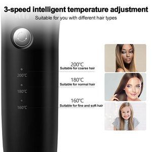 Vente d'usine nouveaux hommes fer à lisser brosse peigne Tourmaline céramique cheveux bigoudi fer pour les deux lissant les cheveux à friser - Product Image 2
