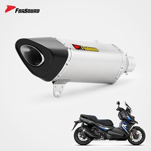 Sistema <span class=keywords><strong>de</strong></span> <span class=keywords><strong>Escape</strong></span> para Motocicleta Forsound, <span class=keywords><strong>Precio</strong></span> <span class=keywords><strong>de</strong></span> Fábrica al por Mayor, Silenciador <span class=keywords><strong>de</strong></span> Fibra <span class=keywords><strong>de</strong></span> Carbono <span class=keywords><strong>de</strong></span> Doble Salida para Scooter C400x, Estilo <span class=keywords><strong>Akrapovic</strong></span> - Product Image 6