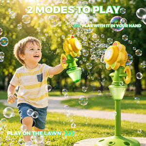 Torre de Burbujas Giratoria Automática con Forma de Girasol para Niños, Máquina de Burbujas para Fiestas en Jardín, Bodas y Eventos al Aire Libre - Product Image 2