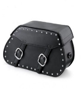 HMB-4111A PU cuir moto sacoches ensemble aluminium casque sac voyage bagages sac pour moto sacoche - Product Image 1