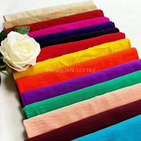 Prix usine 160gsm haute qualité 100% Polyester CEY Crink Airflow crêpe cey italien crêpe tissu 180d uni teint robe tissu