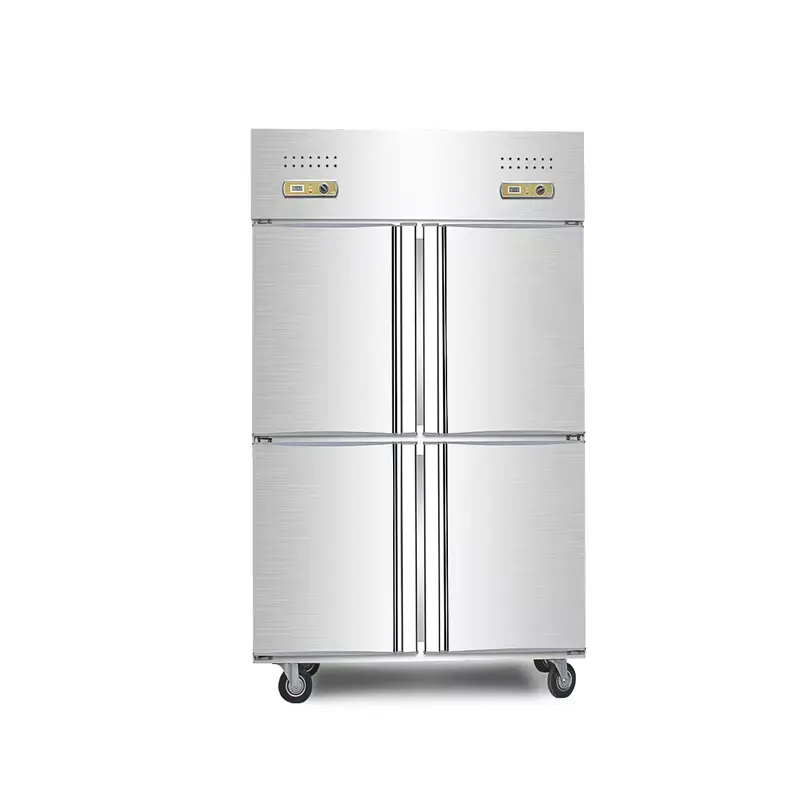 Miglior prezzo frigorifero 4 porte attrezzature da cucina commerciale in acciaio inox frigo