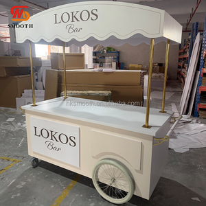 SMOOTH Customized Design Birthday Party Cake Dessert Display Sweet Candy Carts With Mobile Wheels - Product Image 2
