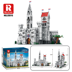 Reobrix 55016 Castillo del Rey, 3999 Piezas, Modelo de Castillo Medieval Plegable con Dos Modos de Juego: Plegar y Expandir, 8 Habitaciones Interiores Detalladas - Product Image 2