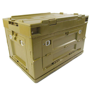 Flip top foldable storage box collapsible plastic box storage stackable