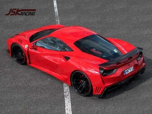 (BODYKIT) NOVIT STYLE KITS DE CORPS LARGES EN FIBRE DE CARBONE POUR FERRARI 488 GTB - Product Image 5