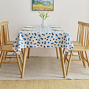 Peach Fruit PVC <strong>Waterproof</strong> <strong>Table</strong> <strong>Cover</strong> Protector Digital Printed Plastic Tablecloth for Home Decoration - Product Image 5