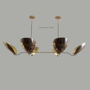 Lustre Sputnik en laiton de style moderne du milieu du siècle, 6 lumières, luminaire de plafond rétro pour salon, décoration intérieure - Product Image 3