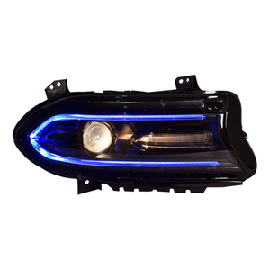 DOS para <span class=keywords><strong>Dodge</strong></span> <span class=keywords><strong>Charger</strong></span> SE <span class=keywords><strong>SXT</strong></span> RT 2015 2019, Actualización de Faros LED, Intermitentes, DRL, Versión RGB, Lámpara Delantera - Product Image 5