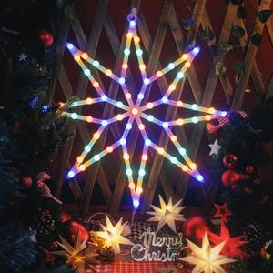 LED Navidad Decoración Luz árbol estrella copo <span class=keywords><strong>de</strong></span> nieve Festival fiesta boda guirnalda Interior <span class=keywords><strong>Exterior</strong></span> colgante luminoso luces <span class=keywords><strong>de</strong></span> noche - Product Image 3