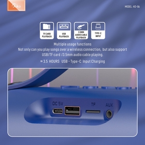 Altavoces Inalámbricos Portátiles <span class=keywords><strong>JOKO</strong></span> 2026 con Luz Ambiental RGB de 8W*2 para Computadora, Tendencia para Reproducir Música en Casa o Acampar - Product Image 5