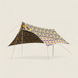 Waterproof <b>Tarp</b> Single Layer HEXA <b>TARP</b> Hexagonal camping <b>tarp</b> F/T Silver Coated <b>Tarp</b> Diagonal Bracing <b>Tarp</b> Outdoor Fast Picnic - Product Image 1
