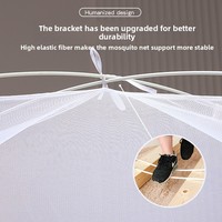 Moustiquaire de yourte mongole 18m pour chambre à coucher, sans assemblage requis, pliable, résistante aux chutes, pour appartements locatifs, tente de lit double, livraison gratuite