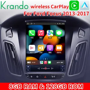 Krando Android 13 Tesla Style Screen For Ford Focus 2013 - 2018 Car Radio Multimedia Support Wireless CarPlay Android Auto