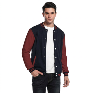 Veste de baseball varsity pour homme de haute qualité, nouvelle mode, logo personnalisé sur le devant, prix de gros, vêtements d'hiver, manches longues, col en V - Product Image 1