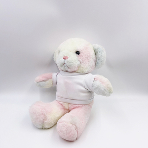 Venta al por mayor de la sublimación de peluche oso de peluche camiseta marca su logotipo personalizado lindo peluche suave oso de peluche juguetes de peluche - Product Image 4