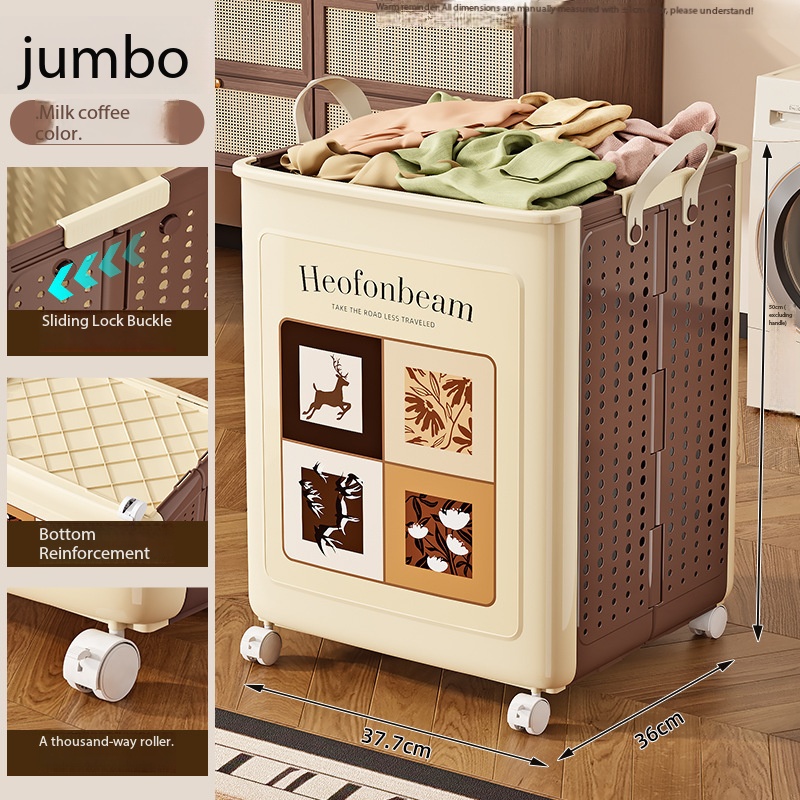 Couleur café au lait, taille extra large avec roulettes