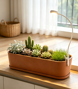 Lampe de croissance LED à clipser pour pot, 4,5 W, spectre complet, pour plantes succulentes et feuillages, idéale pour les fenêtres intérieures - Product Image 1