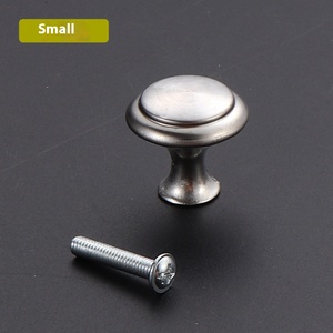 Tombol jamur baja tahan karat lubang tunggal dalam emas perak hitam-untuk laci sepatu pintu lemari & penggunaan kamar tidur kamar mandi - Product Image 6