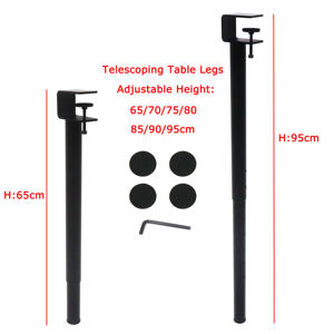 फर्नीचर पैर आधुनिक बार कार्यालय डेस्क आयरन स्टील कॉफी डाइनिंग मेटल एफ समायोज्य ऊंचाई टेलीस्कोपिंग टेबल पैरों के लिए क्लैंप - Product Image 3