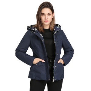 Manteau d'hiver double face pour <span class=keywords><strong>femme</strong></span>, à <span class=keywords><strong>capuche</strong></span>, léger, personnalisé, grande taille, - Product Image 4
