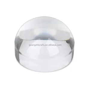 Kristall-Acryl-Halbkugel vergrößerter Acryl-Kuppel-Lese-Schreibtisch Papiergewicht 65 mm Kuppel-Acryl-Vergrößer