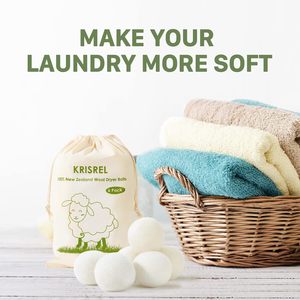 Palle di <span class=keywords><strong>lana</strong></span> per bucato natura 100% biologica nuova zelanda 7cm palle di asciugatura della <span class=keywords><strong>lana</strong></span> per il bucato - Product Image 5