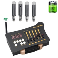 Console de contrôle sans fil rechargeable MINI DMX512 54CH pour éclairages de scène à LED, gradateur professionnel à batterie pour têtes mobiles