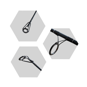 Kit complet de <span class=keywords><strong>canne</strong></span> et moulinet de baitcasting personnalisés avec poignée en carbone EVA pour la pêche aux leurres et en mer - Product Image 2