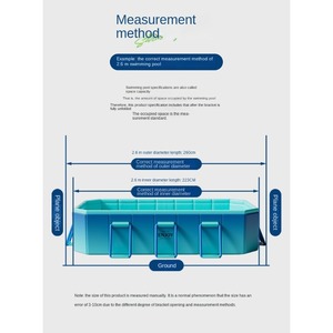 Nouvelle <span class=keywords><strong>piscine</strong></span> gonflable pliable hors sol pour l'extérieur, en PVC épaissi résistant à l'usure, pour enfants - Product Image 6