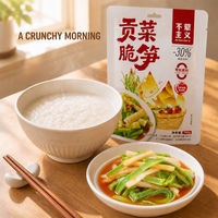 Gongcai croustillant aux pousses de bambou, saveur aigre-douce et épicée, collation instantanée, apéritif pour nouilles de riz, bière et hotpot