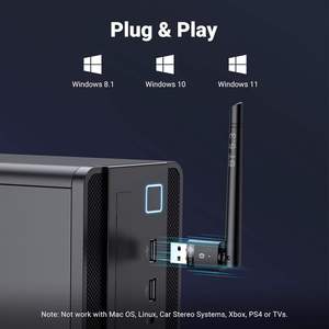 UGREEN Long Range <strong>Bluetooth</strong> 5.3 Adapter for PC 28FT/100M USB <strong>Bluetooth</strong> Dongle Wireless <strong>Bluetooth</strong> <strong>Transmitter</strong> Receiver - Product Image 4