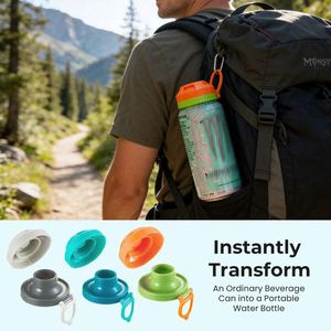 Magnetic Soda Can Lids Reusable Airtight Can Covers Portable Easy Install <b>Drink</b> Lids for Soda Beer Energy <b>Drinks</b> Home Outdoor - Product Image 2