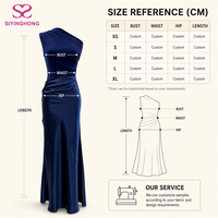 Fournisseur de vêtements sur mesure Robe de soirée en satin asymétrique à une épaule, taille froncée, coupe sirène, longueur ras du sol, pour femme, vente en gros